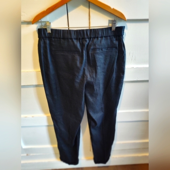 J. Jill Women's Black Linen Blend Straight Leg Pants | Size Medium - Picture 2 of 9